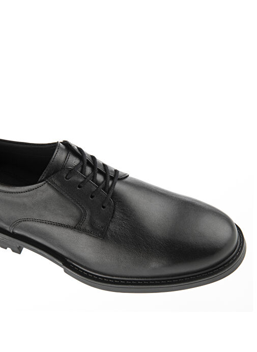 Hush Puppies Siyah Erkek Deri Klasik Ayakkabı Fudud - Görsel 5