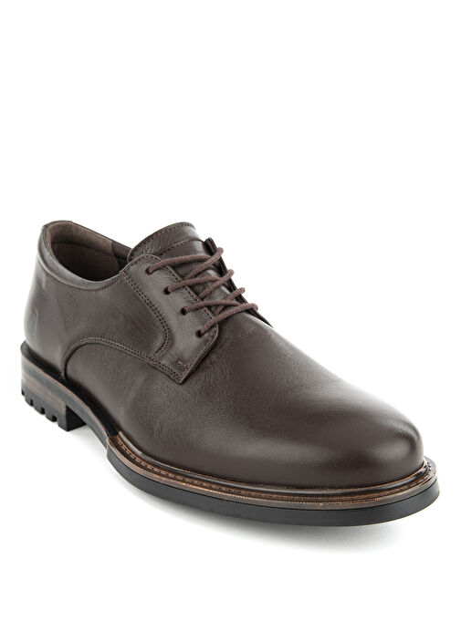 Hush Puppies Kahverengi Erkek Deri Klasik Ayakkabı Fudud - Görsel 4