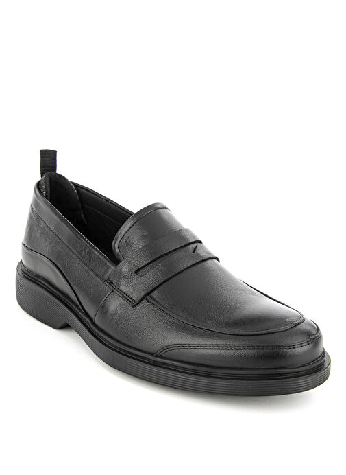 Hush Puppies Siyah Erkek Deri Günlük Ayakkabı Orin - Görsel 4