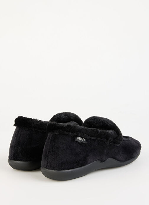 Twigy Siyah Kadın Ev Terliği CC0146A - Görsel 5