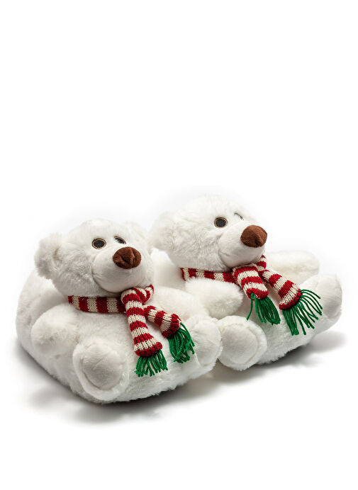 Twigy Beyaz Kadın Ev Terliği AA0641 - Görsel 2