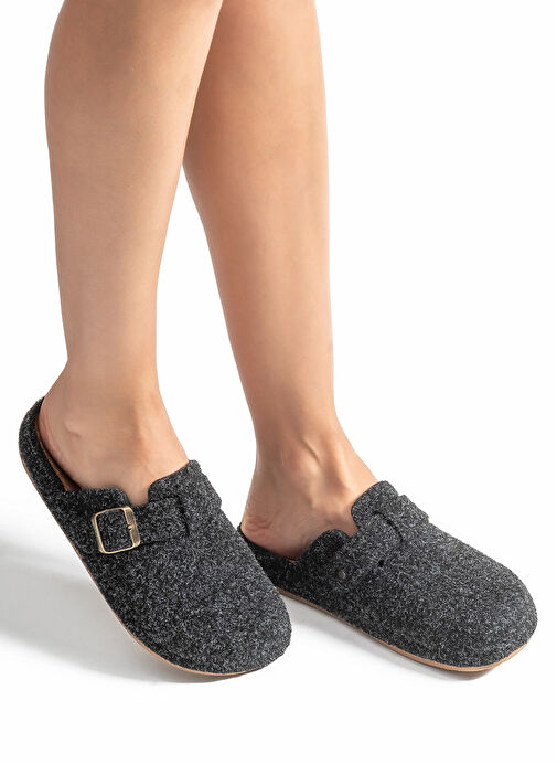 Twigy Siyah Kadın Ev Terliği AA0190 - Görsel 2