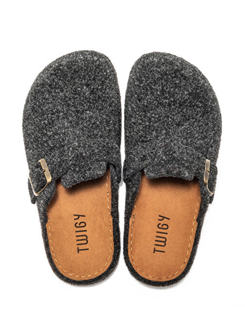 Twigy Siyah Kadın Ev Terliği AA0190 - Görsel 3