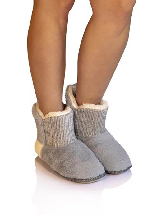 Twigy Gri Kadın Ev Terliği CC0020 - Görsel 3