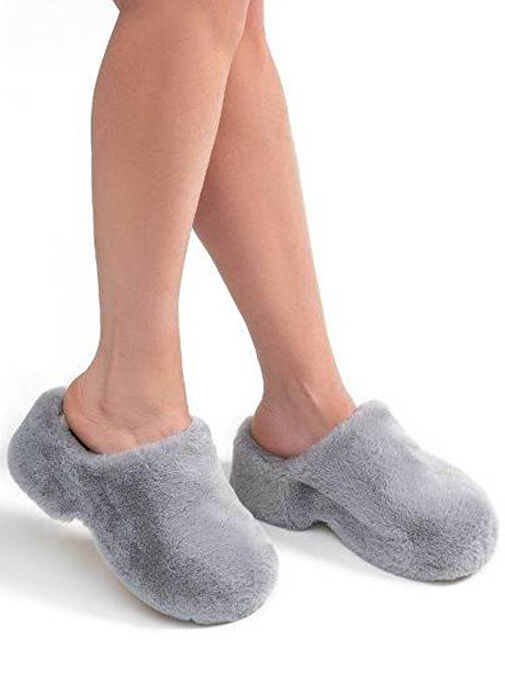 Twigy Gri Kadın Ev Terliği AA0082A - Görsel 2