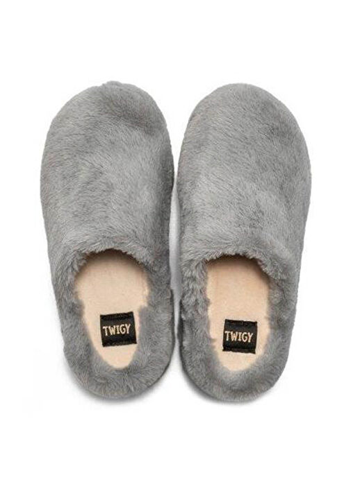 Twigy Gri Kadın Ev Terliği AA0082A - Görsel 4