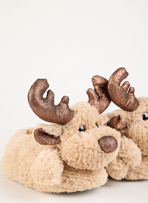 Twigy Krem Kadın Ev Terliği AA0646A - Görsel 4