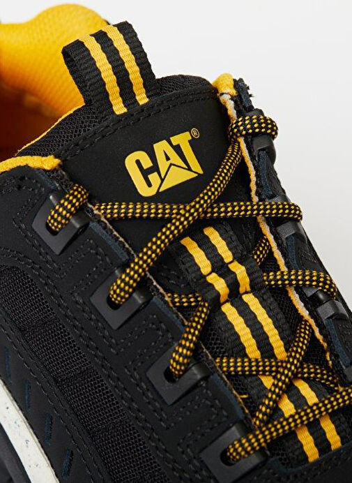 Caterpillar Siyah-Sarı Kadın Deri Sneaker 013G100955 - Görsel 5