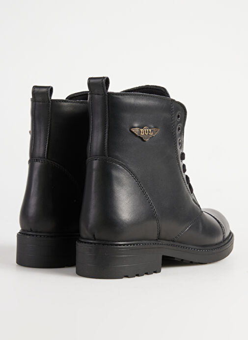 Bulldozer Siyah Kadın Deri Bot BUL-240507 - Görsel 4