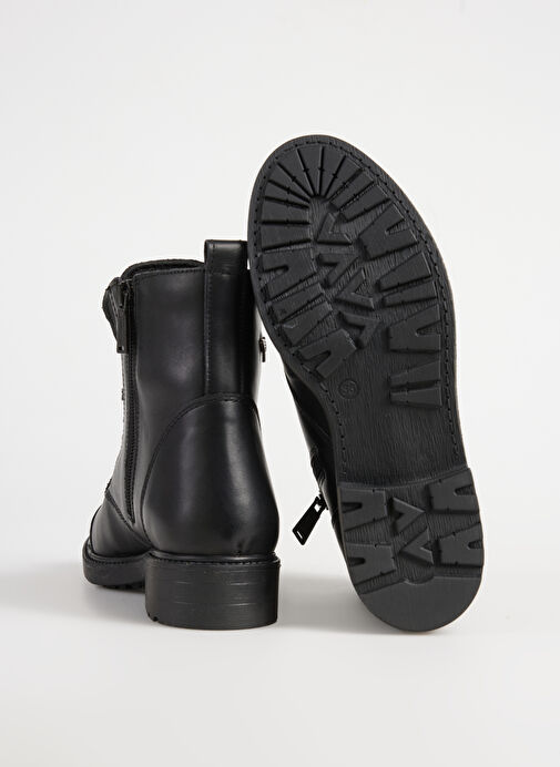 Bulldozer Siyah Kadın Deri Bot BUL-240507 - Görsel 5