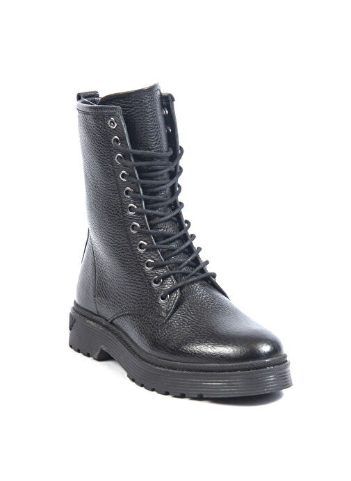 Bulldozer Siyah Kadın Deri Bot BUL-250605 - Görsel 3