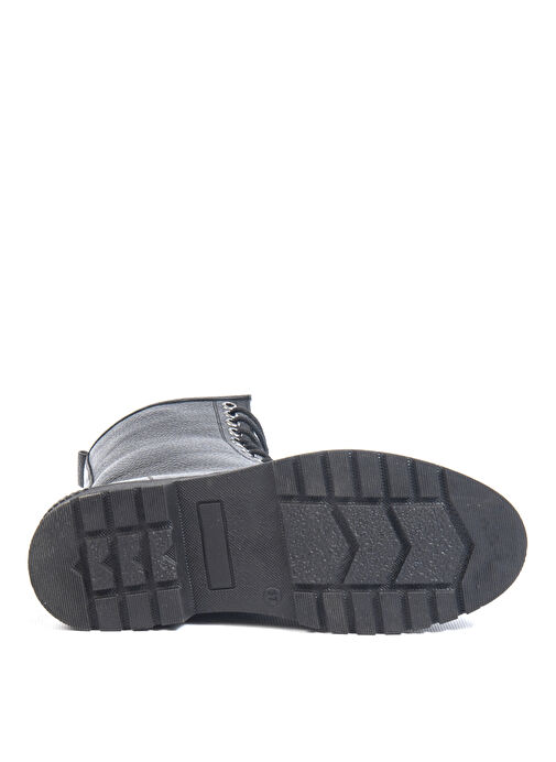 Bulldozer Siyah Kadın Deri Bot BUL-250605 - Görsel 5