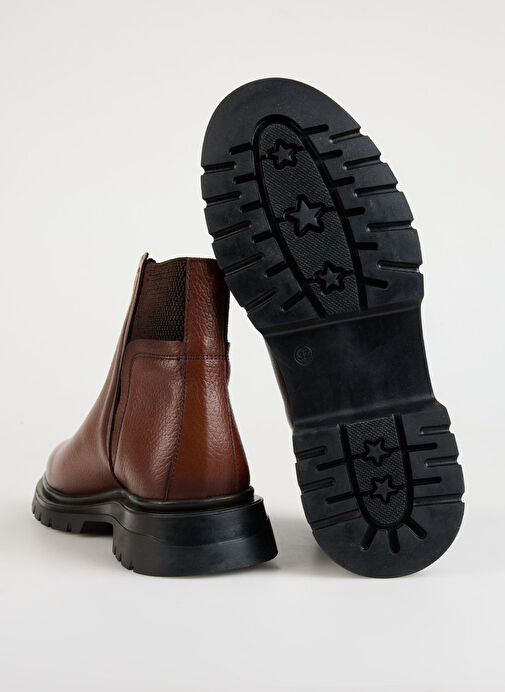 Bulldozer Bulldozer Taba Kadın Deri Bot BUL-250625 | Boyner Taba - 5. görsel