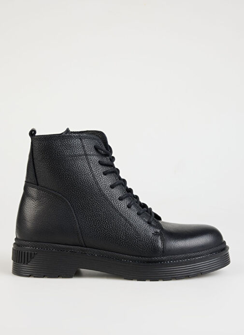 Bulldozer Siyah Kadın Deri Bot BUL-250604 - Görsel 2