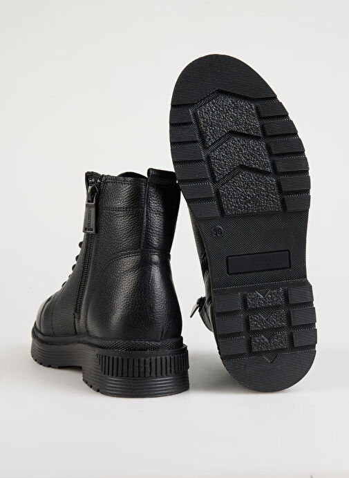 Bulldozer Siyah Kadın Deri Bot BUL-250604 - Görsel 5