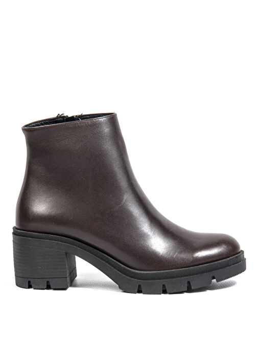 Bulldozer Kahverengi Kadın Deri Topuklu Bot BUL-250566 - Görsel 2