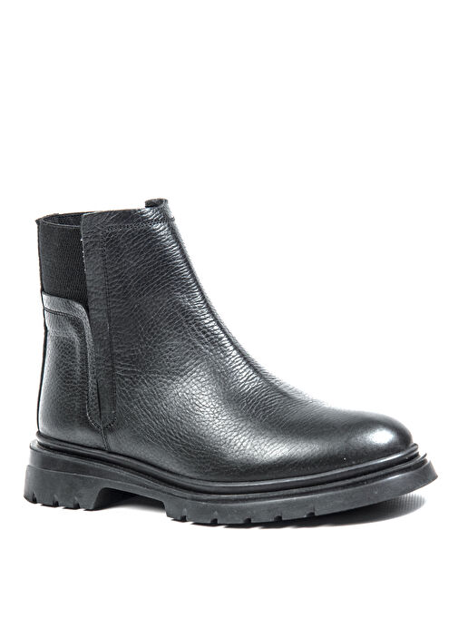 Bulldozer Siyah Kadın Deri Bot BUL-250625 - Görsel 3