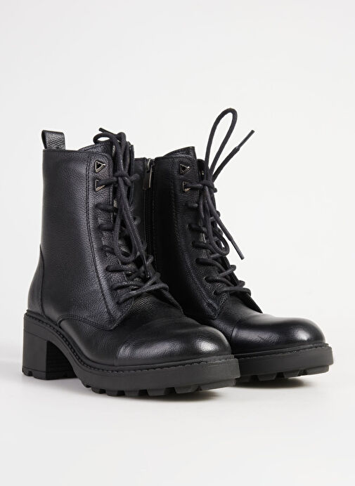 Bulldozer Siyah Kadın Deri Bot BUL-250751 - Görsel 3