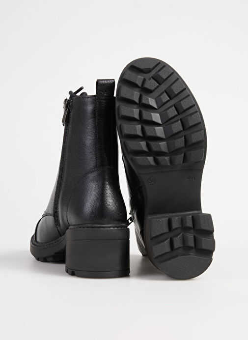Bulldozer Siyah Kadın Deri Bot BUL-250751 - Görsel 5