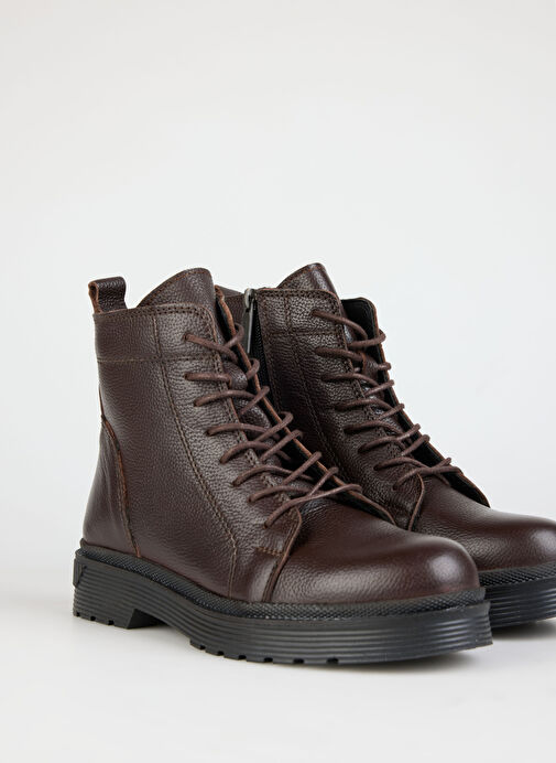 Bulldozer Kahverengi Kadın Deri Bot BUL-250604 - Görsel 6