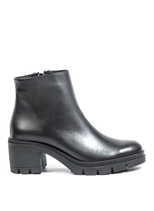 Bulldozer Siyah Kadın Deri Topuklu Bot BUL-250566 - Görsel 2