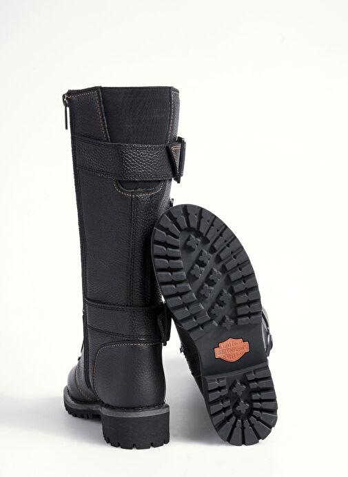 Harley Davidson Siyah Kadın Deri Bot 025Z100640 - Görsel 5