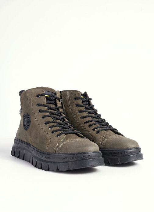 Bulldozer Haki Erkek Deri Bot BUL-250111 - Görsel 3