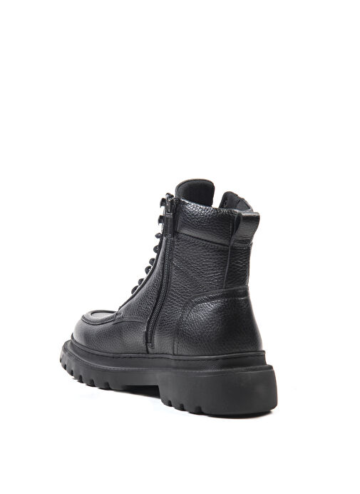 Bulldozer Siyah Erkek Deri Bot BUL-240109 - Görsel 4
