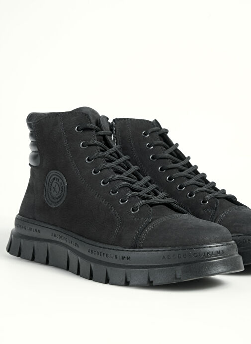 Bulldozer Siyah Erkek Deri Bot BUL-250111 - Görsel 6