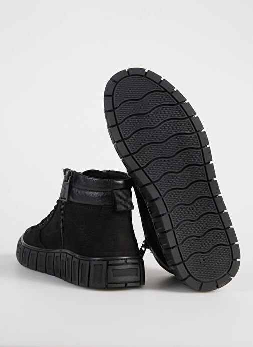 Bulldozer Siyah Erkek Deri-Kumaş Bot BUL-250117 - Görsel 5