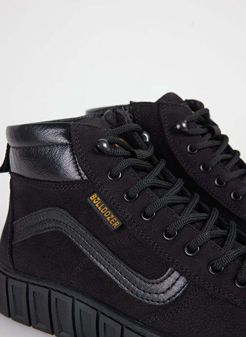 Bulldozer Siyah Erkek Deri-Kumaş Bot BUL-250117 - Görsel 6