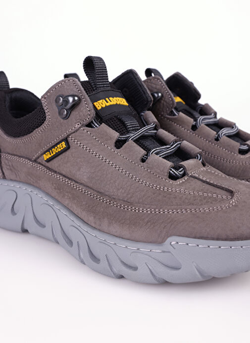 Bulldozer Gri Erkek Deri Sneaker BUL-240003 - Görsel 6