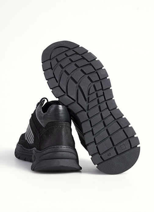 Bulldozer Siyah Erkek Deri Bot BUL-250127 - Görsel 5