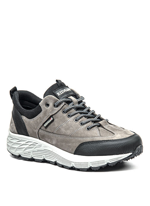 Bulldozer Gri-Siyah Erkek Deri Günlük Ayakkabı BUL-250069 - Görsel 3