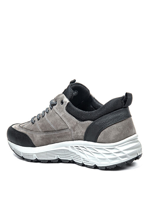 Bulldozer Gri-Siyah Erkek Deri Günlük Ayakkabı BUL-250069 - Görsel 4