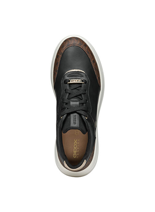 Geox Siyah-Kahverengi Kadın Deri Sneaker D46WTD08504C9229 - Görsel 6