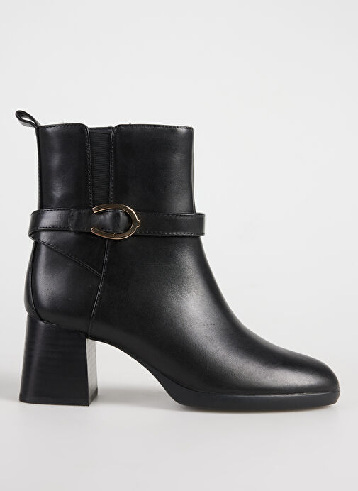 Geox Siyah Kadın Deri Topuklu Bot D46XBA00043C9999 - Görsel 2