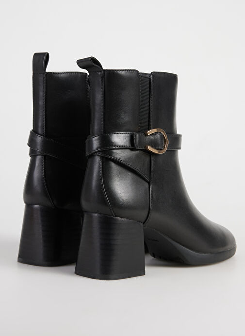 Geox Siyah Kadın Deri Topuklu Bot D46XBA00043C9999 - Görsel 4