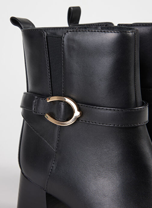 Geox Siyah Kadın Deri Topuklu Bot D46XBA00043C9999 - Görsel 6