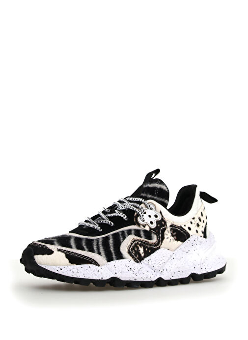 Flower Mountain Siyah-Beyaz Kadın Nubuk Sneaker 1N20 - [001-2017822-13] - Görsel 2