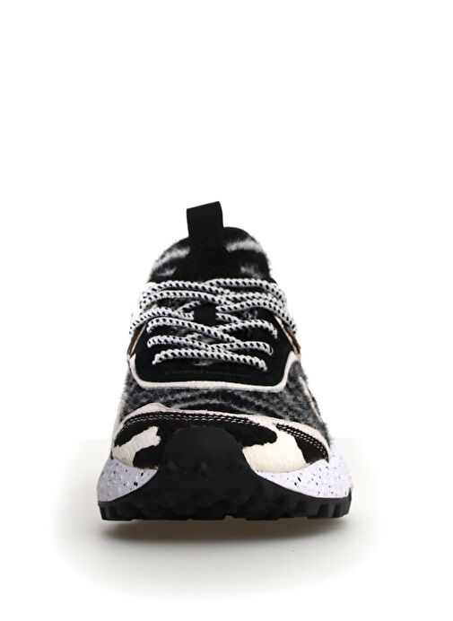 Flower Mountain Siyah-Beyaz Kadın Nubuk Sneaker 1N20 - [001-2017822-13] - Görsel 4