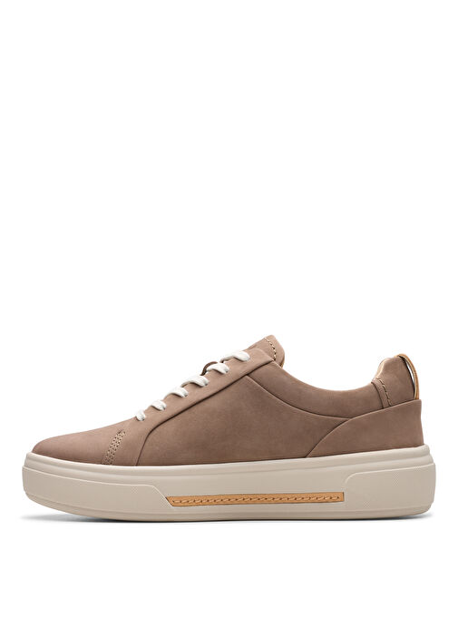 Clarks Bej Kadın Nubuk Sneaker 26179121 - Görsel 3