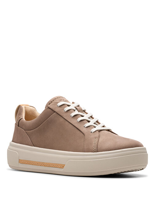 Clarks Bej Kadın Nubuk Sneaker 26179121 - Görsel 4