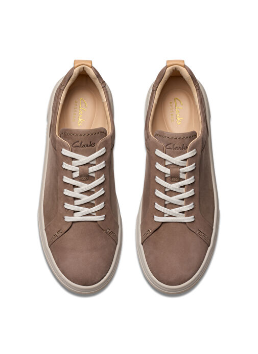 Clarks Bej Kadın Nubuk Sneaker 26179121 - Görsel 6
