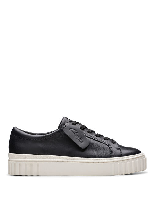 Clarks Siyah Kadın Deri Sneaker 26176436 - Görsel 2