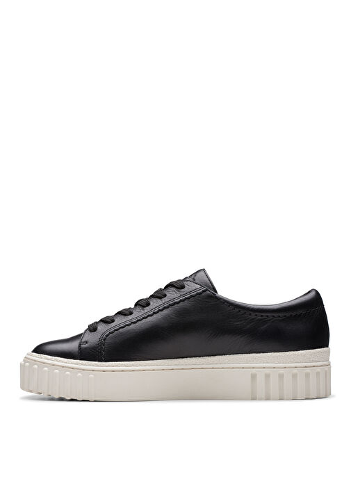 Clarks Siyah Kadın Deri Sneaker 26176436 - Görsel 3