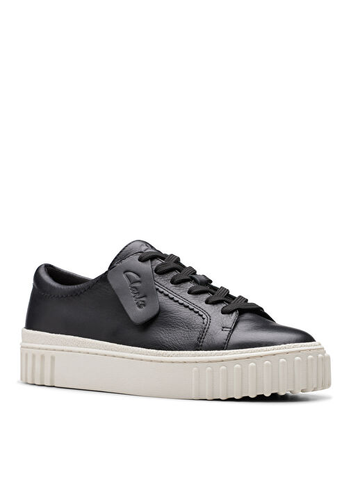 Clarks Siyah Kadın Deri Sneaker 26176436 - Görsel 8