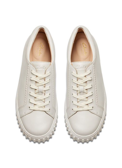 Clarks Beyaz Kadın Deri Sneaker 26177817 - Görsel 7