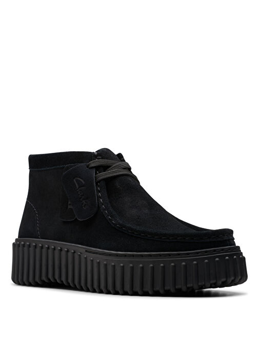 Clarks Siyah Kadın Süet Bot 26179360 - Görsel 4