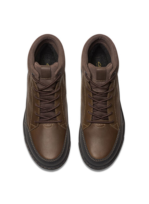 Clarks Koyu Kahverengi Erkek Deri Outdoor Bot Mapstone HiGTX - Görsel 6